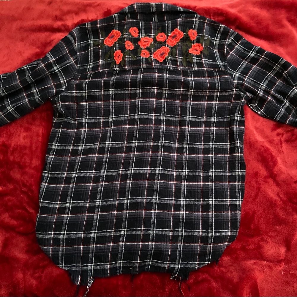 Distressed flannel